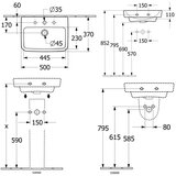 Villeroy & Boch o.Novo 50 konzolni lavabo