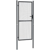  Vrtna vrata od mrežastog čelika 100x200 cm, siva | shoptok.hr