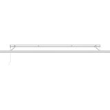 Tenda na uvlačenje antracit-bijela 5x3 m od tkanine i aluminija | shoptok.hr