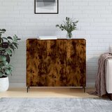  Komoda boja dimljenog hrasta 90 x 34 x 80 cm konstruirano drvo | shoptok.hr