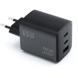 Blue Star GaN 4A 65W mrežni punjač 2 x Type C + USB A PD QC4.0 VT-43 crni | shoptok.hr