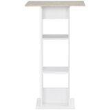  The Living Store Barska miza bela in betonska 60x60x110 cm - Barska Miza, (21449215) | Shoptok.si