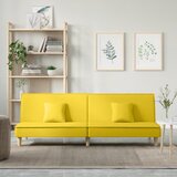 vidaXL raztegljiv kavč svetlo rumeno blago | Shoptok.si