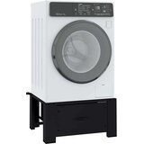  Pedestal za perilicu rublja Crna 64 x 55 x 32.5 cm Čelik | shoptok.hr