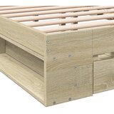  Okvir kreveta s ladicama boja hrasta sonome 150 x 200 cm drveni | Eponuda.com