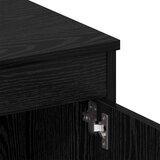 vidaXL Stol s ladicama Crni hrast 140 x 50 x 76 cm Konstruirano drvo | shoptok.hr