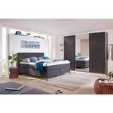 Esposa postelja boxspring 200 cm x 200 cm , tekstil antracit | Shoptok.si