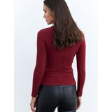Cool & Sexy Ženska bluza Ey2579, Bordo | Eponuda.com