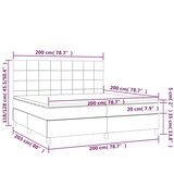 s oprugama i madracem tamnozeleni 200x200 cm baršunasti | shoptok.hr