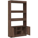 vidaXL Visoka komoda boja smeđeg hrasta 92x33x180cm konstruirano drvo | shoptok.hr