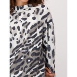 monari Majica kaki / črna / bela | Shoptok.si