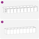  Vrtna saksija Maslinastozelena 360 x 80 x 60 cm Čelična vrata | shoptok.hr