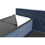 Hom`in POSTELJA Z VZMETNICO 164 cm x 200 cm , les, tekstil, leseni material modra | Shoptok.si