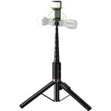 hoco. Selfie stick tronožac s bežičnim daljinskim upravljačem + LED svjetlom K34 crni | shoptok.hr