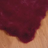  Lažni zec deka 4 pcs Bordeaux Crvena 150 x 220 cm Poliester | shoptok.hr