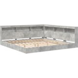  Krevetna polica s policom 2 pcs Beton siva 180 x 200 cm Beton | shoptok.hr