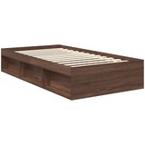  Krevetna konstrukcija s uzglavljem Smeđi hrast 100 x 200 cm | shoptok.hr
