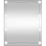 Zidno ogledalo s LED svjetlima 50 x 60 cm stakleno pravokutno | Eponuda.ba