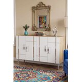 Hanah home komoda Ilay 120, 120 cm, hrast Sapphire / bela / srebrna | Eponuda.com