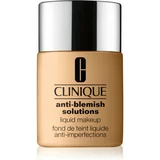 Clinique Anti-Blemish Solutions™ Liquid Makeup puder s visokim prekrivanjem za masno lice sklono aknama s dugotrajnim učinkom WN 56 Cashew 30 ml