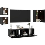  5-dijelni set TV ormarića crni od iverice | shoptok.hr