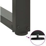  Noge za konzolno mizico v obliki črke T 2 kosa antracit 25x28x(72-73) cm jeklo | Shoptok.si