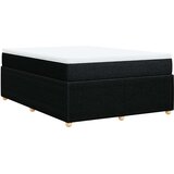  Krevet s oprugama i madracem crni 140 x 190 cm od tkanine | shoptok.hr
