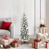 vidaXL Umestno božično drevo Zelena 120 cm PVC in Jeklo in Plastika | Shoptok.si