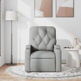  Masažni naslonjač od tkanine svjetlosivi | shoptok.hr