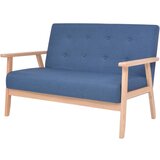 Maison Chic Komplet kavč - Sofa - Kanapeev 2 kosa iz blaga modre barve, (21727224) | Shoptok.si