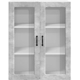  Zidni stakleni ormarić LUCCA Betonska siva 80 x 31 x 100 cm | Eponuda.ba