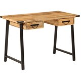 Maison Chic Predalnik - Računalniška miza - pisarniška miza 105x55x70 cm trden mangov les in železo, (21785739) | Shoptok.si