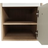 Kondela Kotna računalniška miza, hrast sonoma/bela, MAURUS NEW MA11 | Shoptok.si