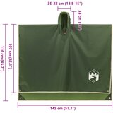  Pončo za kišu s kapuljačom dizajn 2-u-1 zeleni 223 x 145 cm | shoptok.hr