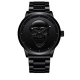  Moška ura Skull Head Črna | Shoptok.si