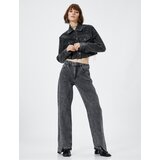 Koton Straight Leg Jeans Trousers Standard Waist Cotton With Pocket - Nora Jeans Cene