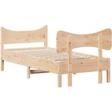  Okvir kreveta s uzglavljem 75x190 cm od borovine | shoptok.hr