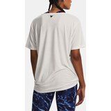 Under Armour Project Rock Completer Deep V Beige T-Shirt | ePonuda.com