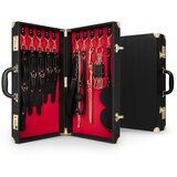 Bedroom Fantasies Bondage Suitcase 13 Pcs - Cow Leather Cene