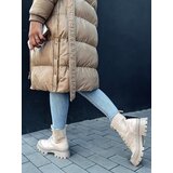 DStreet Women's quilted coat GLAMMANT beige | shoptok.hr