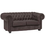 Landscape CHESTERFIELD ZOFA, temno rjava tekstil | Shoptok.si