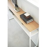 YAMAZAKI Bijeli/svjetlo smeđi pomoćni stol u dekoru jasena 20,5x126 cm Tower – | shoptok.hr