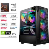MEGA Računalnik TWR S7 R7-7700/RTX4070/32GB-DDR5/2TB-4.0/750W/Brez OS RGB, (21218385) | Shoptok.si