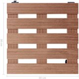 vidaXL kolica za biljke 2 kom smeđa 30 x 30 x 7,5 cm WPC | shoptok.hr