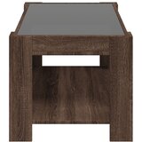  Stolić za kavu LED smeđa boja hrasta 93x53x45 cm drveni | shoptok.hr