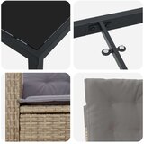 vidaXL 5-delni Vrtni Set z Blazinami Bež Poli Ratan | Shoptok.si