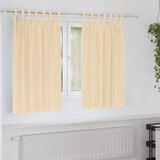  Zavjese za blackout s prstenovima 2 kom. Krem 140 x 140 cm | shoptok.hr