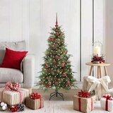 vidaXL Umetno Zložljivo Božično Drevo Zelena 120 cm PE in PVC | Shoptok.si