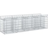  Gabionski uzdignuti krevet Srebrno 200 x 50 x 60 cm - 200 x 50 x 60 cm | shoptok.hr