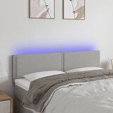  LED uzglavlje svjetlosivo 144 x 5 x 78/88 cm od tkanine | shoptok.hr